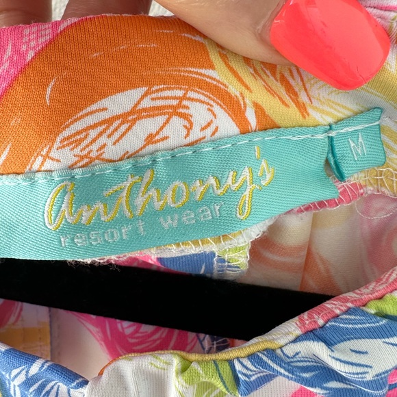 Anthony’s Floral Mini Dress Sleeveless Medium - Picture 5 of 9